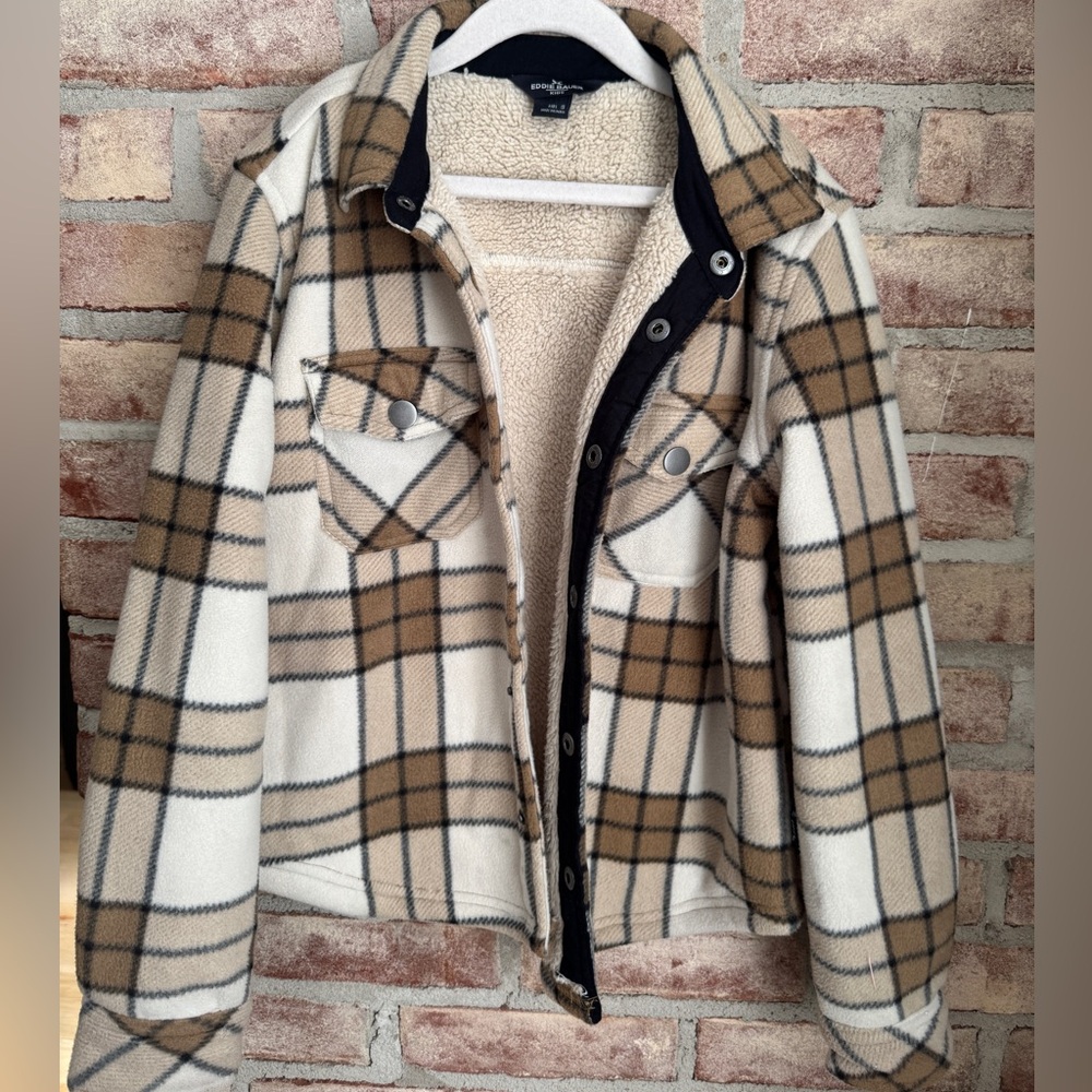 Eddie Bauer kids flannel shacket